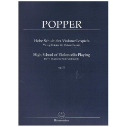 Popper. 40 Estudios Op.73 para Violoncello Solo