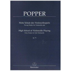 Popper. 40 Studies Op.73 por Solo Cello