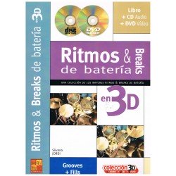 Silvano, Jordi. Ritmos & Breaks de Batería en 3D +CD +DVD