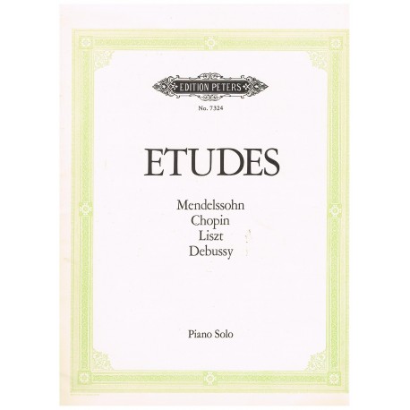 Mendelssohn/Chopin/Liszt/Debussy. Estudios (Piano)