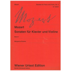 Mozart. Sonatas para Violín y Piano Vol.3 Urtext