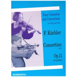Kuchler, F. Concertino en Sol Mayor Op.11 para Violín y Piano (1ª Posición)