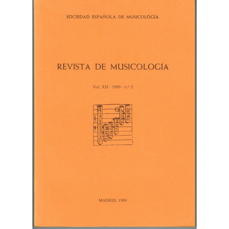 Revista de Musicología Vol.12 (1989 nº2)