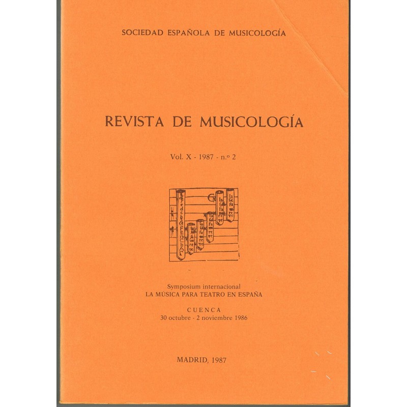 Revista de Musicología Vol.10 (1987 nº2)