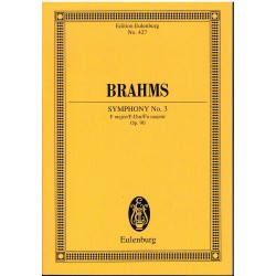 Brahms. Sinfonía nº3 Fa Mayor Op.90 (Partitura de Bolsillo)