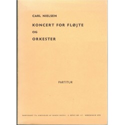Nielsen, Carl. Concierto Para Flauta y Orquesta (Partitura de Bolsillo)