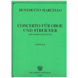 Marcello, Benedetto. Concierto Para Oboe y Cuerdas con Bajo Contínuo (Full Score)