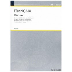 Francaix, Jean. Dixtour. Quinteto de Viento y Quinteto de Cuerda (Full Score)