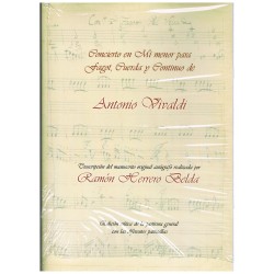 Vivaldi, Antonio. Concierto en Mi Menor para Fagot, Cuerdas y Bajo Contínuo (Full Score y Partes)