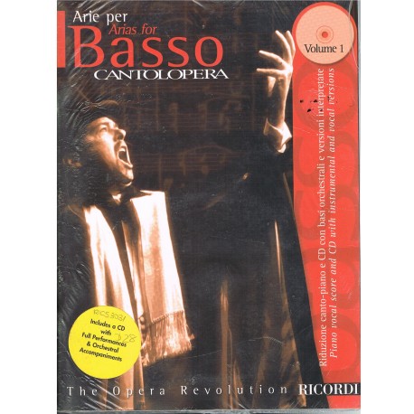 Varios. Cantolópera. Arie Per Basso Vol.1+CD Acomp. Orquestal