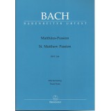 Bach, J.S. La Pasión Según San Mateo (Voz/Piano)