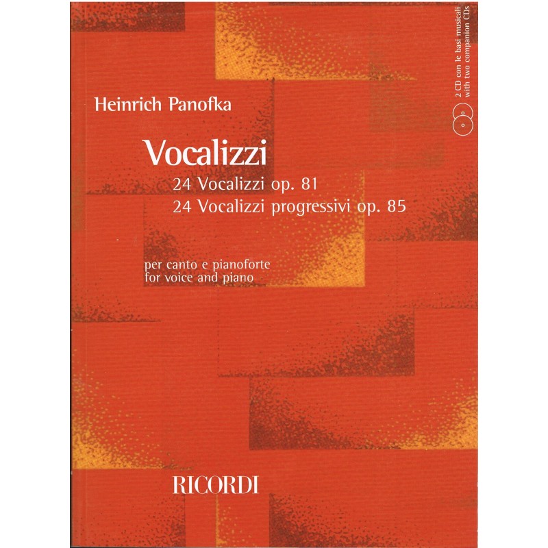 Panofka, Heinrich. Vocalizzi Op.81/85 (Voz/Piano)