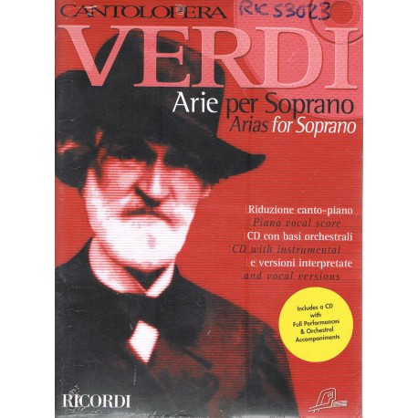 Verdi, Giuseppe. Arie per Soprano (Voz+CD Base Orquestal)