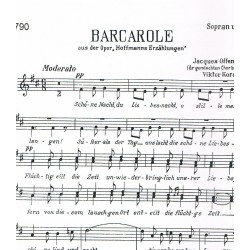 Offenbach, Jacques. Barcarola (Los Cuentos de Hoffmann) (Voz Soprano)
