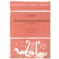 Verdi, Giuseppe. Rivedrai le Foreste Imbalsamate (Aida) (Voz Soprano/Baritono/Piano)
