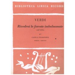 Verdi, Giuseppe. Rivedrai le Foreste Imbalsamate (Aida) (Voz Soprano/Baritono/Piano)