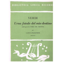 Verdi, Giuseppe. Urna Fatale Del Mio Destino (La Forza del Destino) (Voz Baritono/Piano)