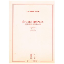 Brouwer, Leo. Estudios Simples Vol.2 (6-10) (Guitarra)