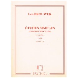 Brouwer, Leo. Estudios Simples Vol.3 (11-15) (Guitarra)