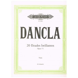 Dancla, Charles. 20 Estudios Brillantes Op.73 (Viola)