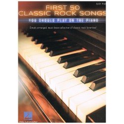 Varios. First 50 Classic Rock Songs you should play on the piano (Easy)