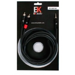 Cable EK audio mini JACK RCA 15m