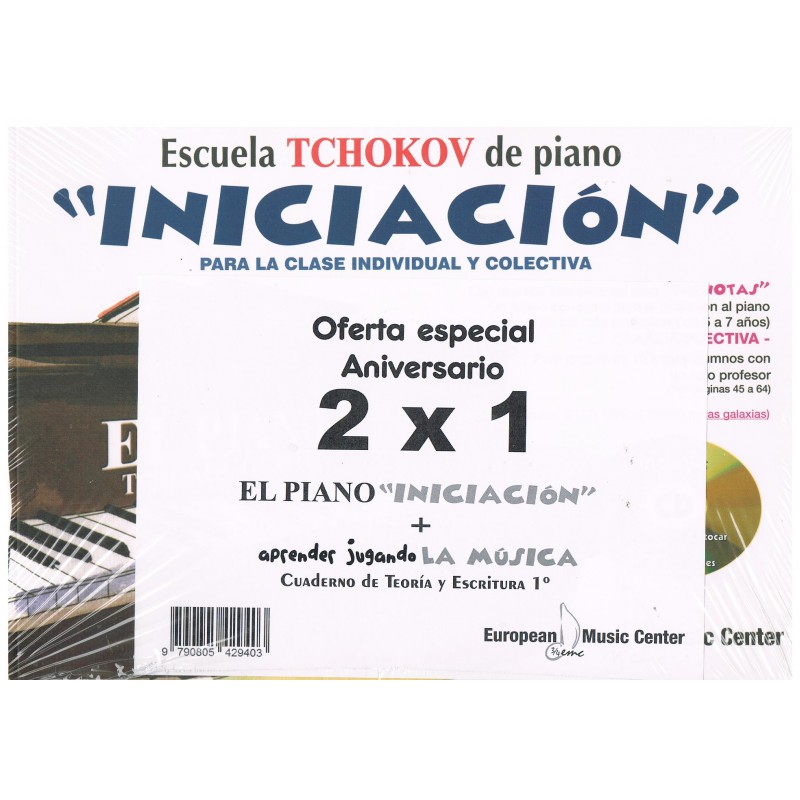 Tchokov-Gemiu. El Piano Iniciacion a la Musica + Aprender Jugando 1º. Oferta 2x1
