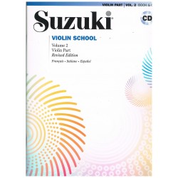 Suzuki Violin School Vol.2 (Violin Part) Revised Edition +CD