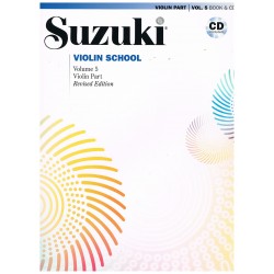 Suzuki Violin School Vol.5 (Violin Part) Revised Edition +CD