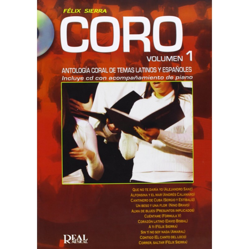 SIERRA. CORO VOL.1 +CD (ANTOLOGIA CORAL TEMAS LATINOS Y ESPAÑOLES)