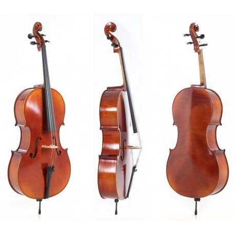GEWA Montaje incluye: Funda, arco de Massaranduba, Cuerdas Thomastik-Infeld AlphaYue / Crown Cello Ideale-VC2 4/4