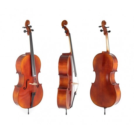 GEWA Montaje incluye: Funda, arco de Carbono, Cuerdas Thomastik-Infeld AlphaYue / Larsen Crown Cello Ideale-VC2 1/2