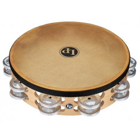 Latin Percussion LP384-BB Panderetas Pro 10in Double Row With Head 10" Latón/Bronce