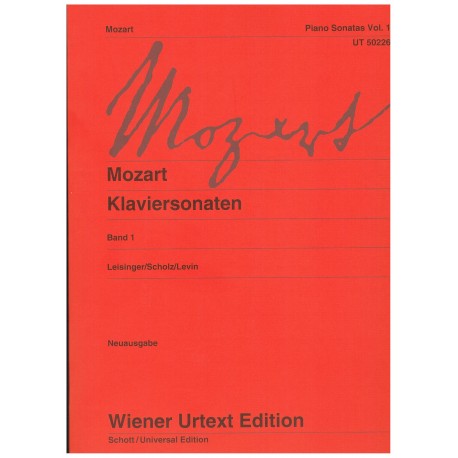 Mozart. Sonatas para Piano Vol.1. Wiener Urtext