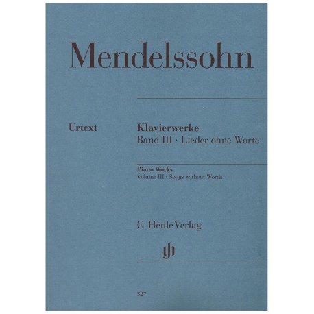 Mendelssohn. Romanzas sin Palabras (Piano). Henle Verlag
