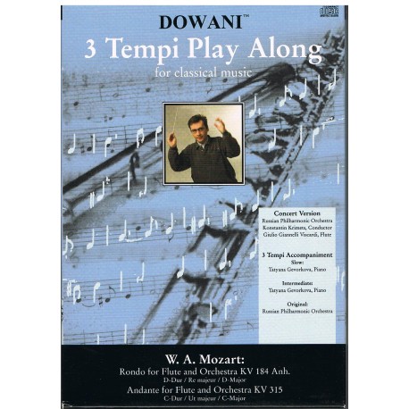 Mozart. Rondo en ReM KV 184 / Andante en DoM KV 315 (Flauta y Orquesta). Dowani