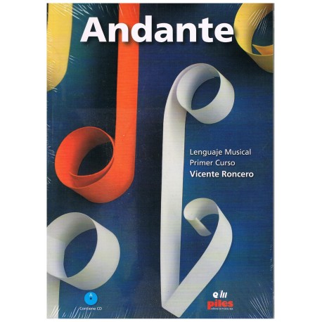 Roncero, Vicente. Andante Primer Curso +CD. Alumno. Piles