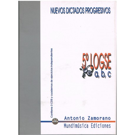 Zamorano, Antonio. Nuevos Dictados Progresivos 5º A-B-C- LOGSE +3CD. Mundimúsica