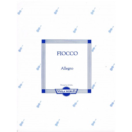 Fiocco. Allegro (Viola y Piano). Viola World