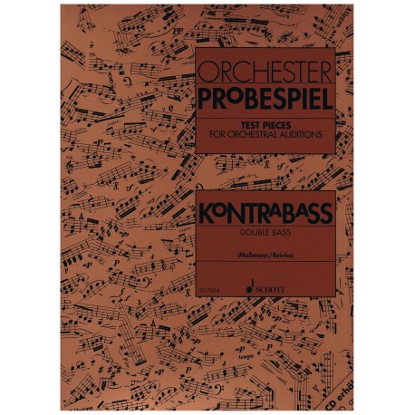 Varios. Orchester Probespiel Contrabajo. Schott