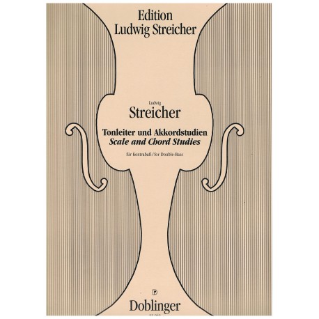 Streicher, Ludwig. Estudios de Escalas y Acordes para Contrabajo. Doblinger