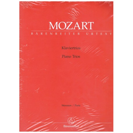 Mozart, W.A. Piano Tríos (Violín, Cello y Piano) Partes. Barenreiter