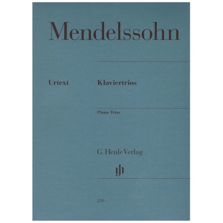 Mendelssohn. Tríos con Piano Op.49/Op.66 (Violín, Cello, Piano). Henle Verlag