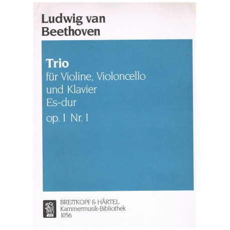 Beethoven. Trío Op.1 Nº1 en MI Bemol Mayor (Violín, Cello, Piano). Breitkopf