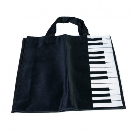 Bolsa negra teclado piano