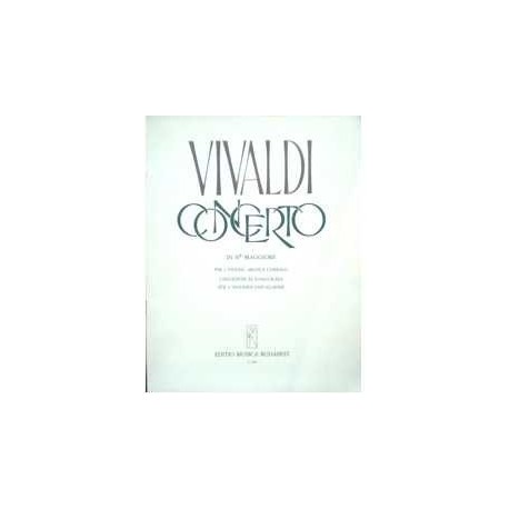 Vivaldi, Antonio. Concierto en SIb Mayor (2 Violines y Piano). Editio Música Budapest