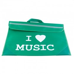 Cartera verde "I love music"