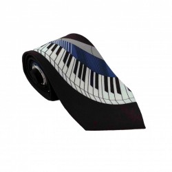 Corbata negra teclado piano
