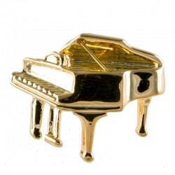 Pin piano de cola dorado