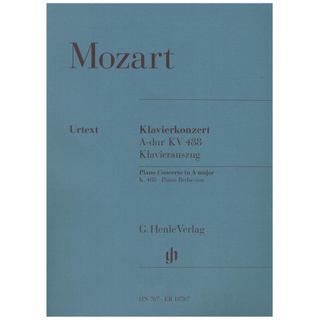 Mozart, W.A. Concierto nº23 en LA Mayor KV.488 (2 Pianos). Henle Verlag